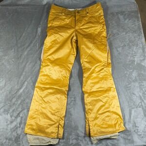 Burton Snowboard Pants Women Medium Yellow Gold Dryride Ski Waterproof Colorful